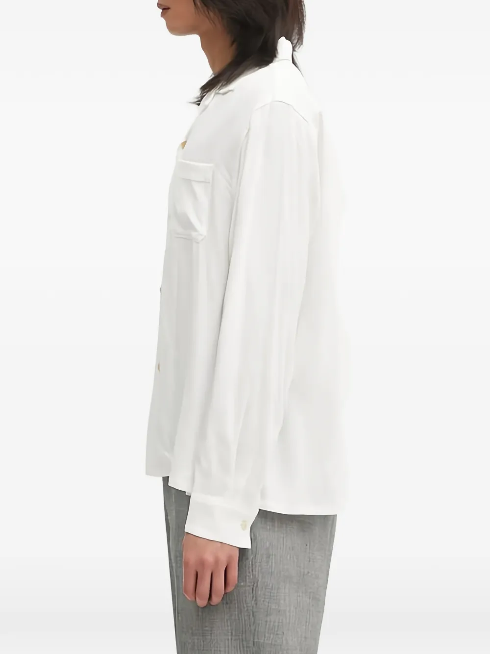 visvim Keesey overhemd met zak Wit