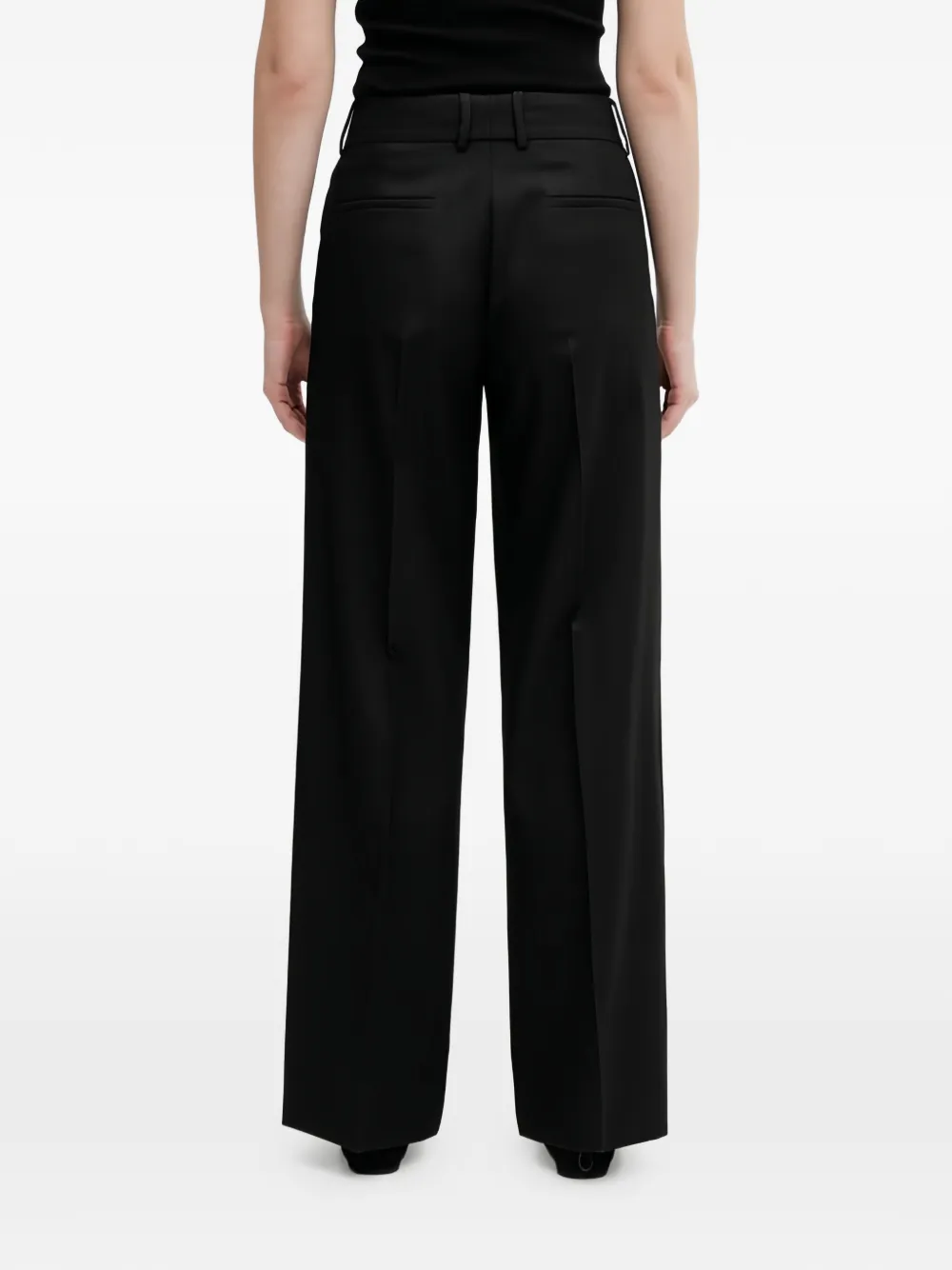 Off-White Broek met wijde pijpen Zwart