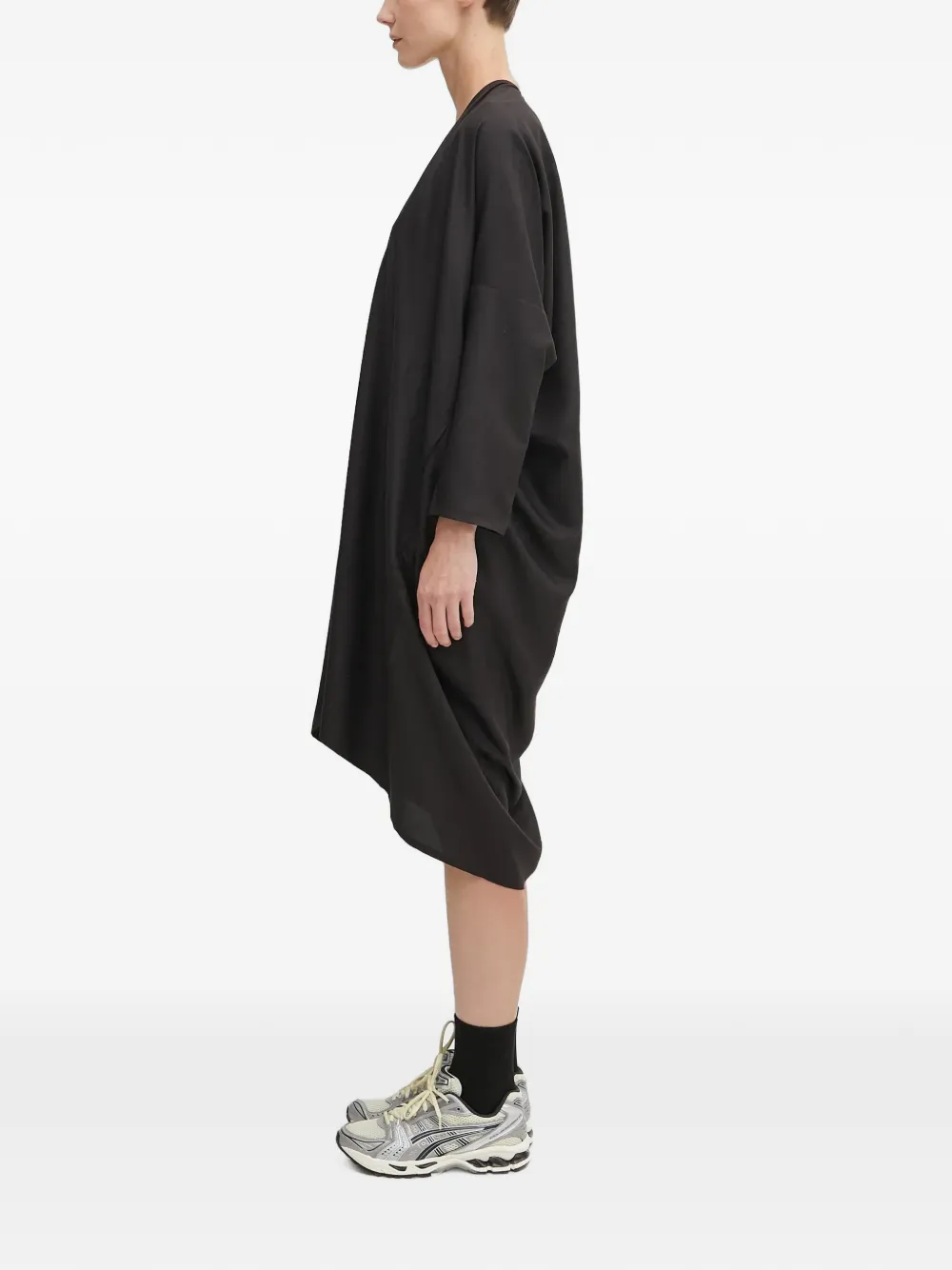 visvim Ruana jurk met V-hals Zwart