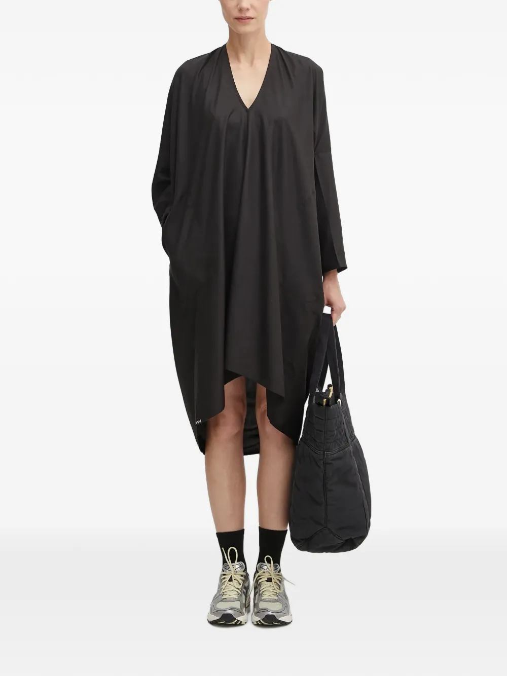 visvim Ruana jurk met V-hals Zwart