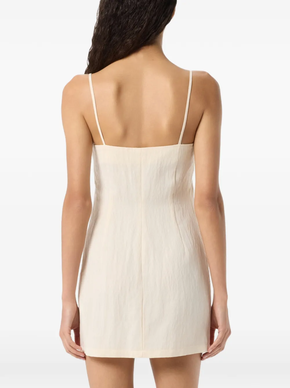 Blumarine Mini-jurk met vlinder-applicatie Beige