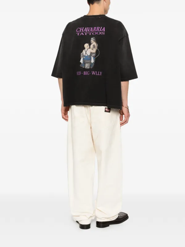 Willy Chavarria Graphic T-shirt | Black | FARFETCH