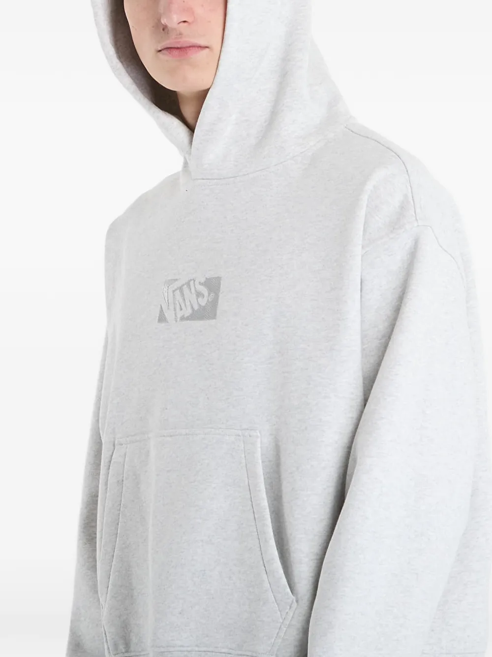  Vans Felpa Con Cappuccio E Logo - Grigio 