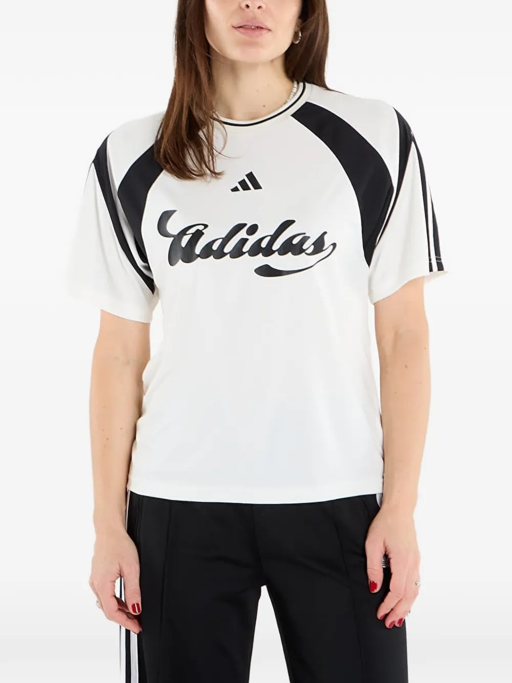 adidas House of Tiro jersey T-shirt Wit