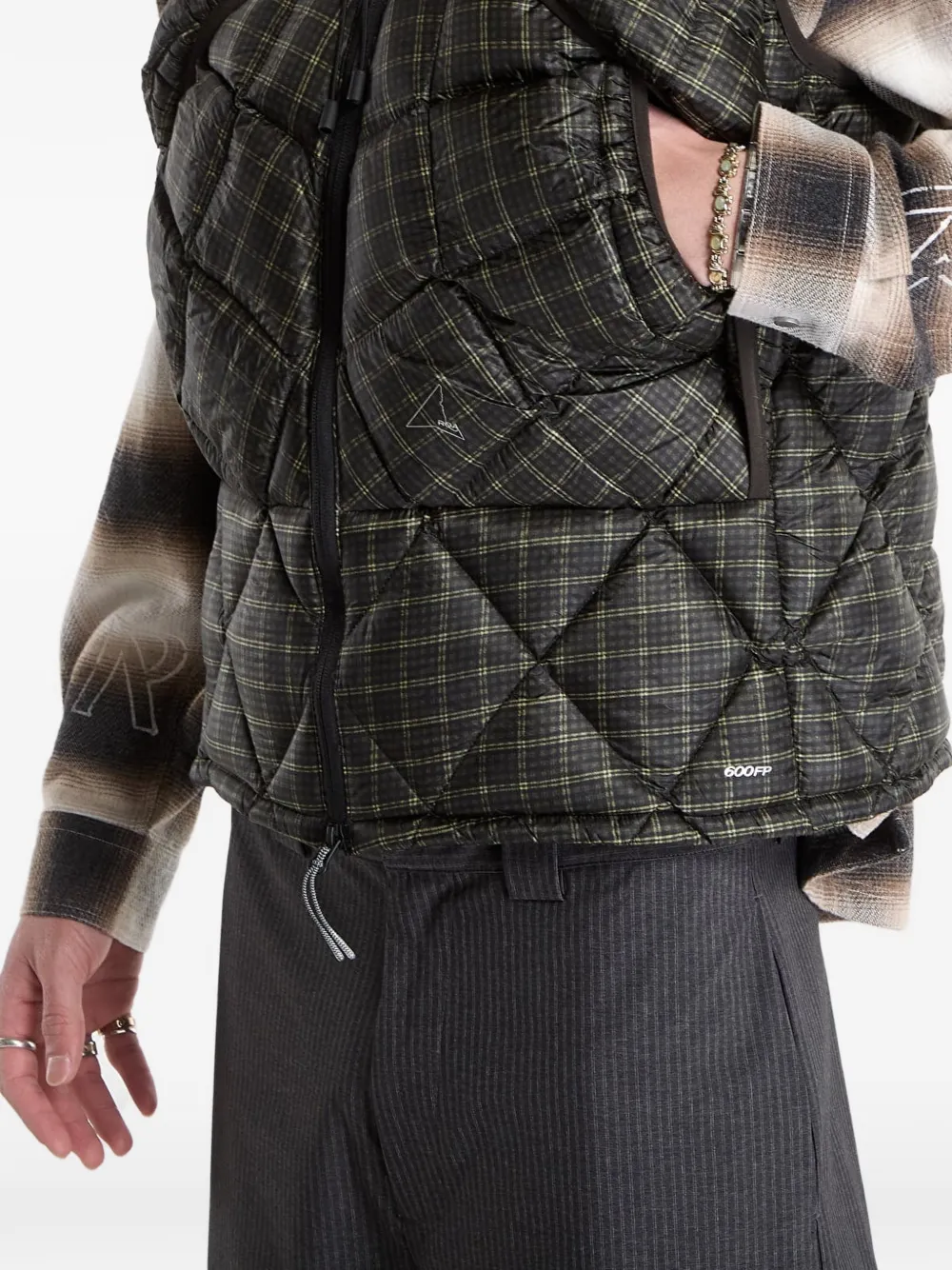ROA Bodywarmer met capuchon Grijs