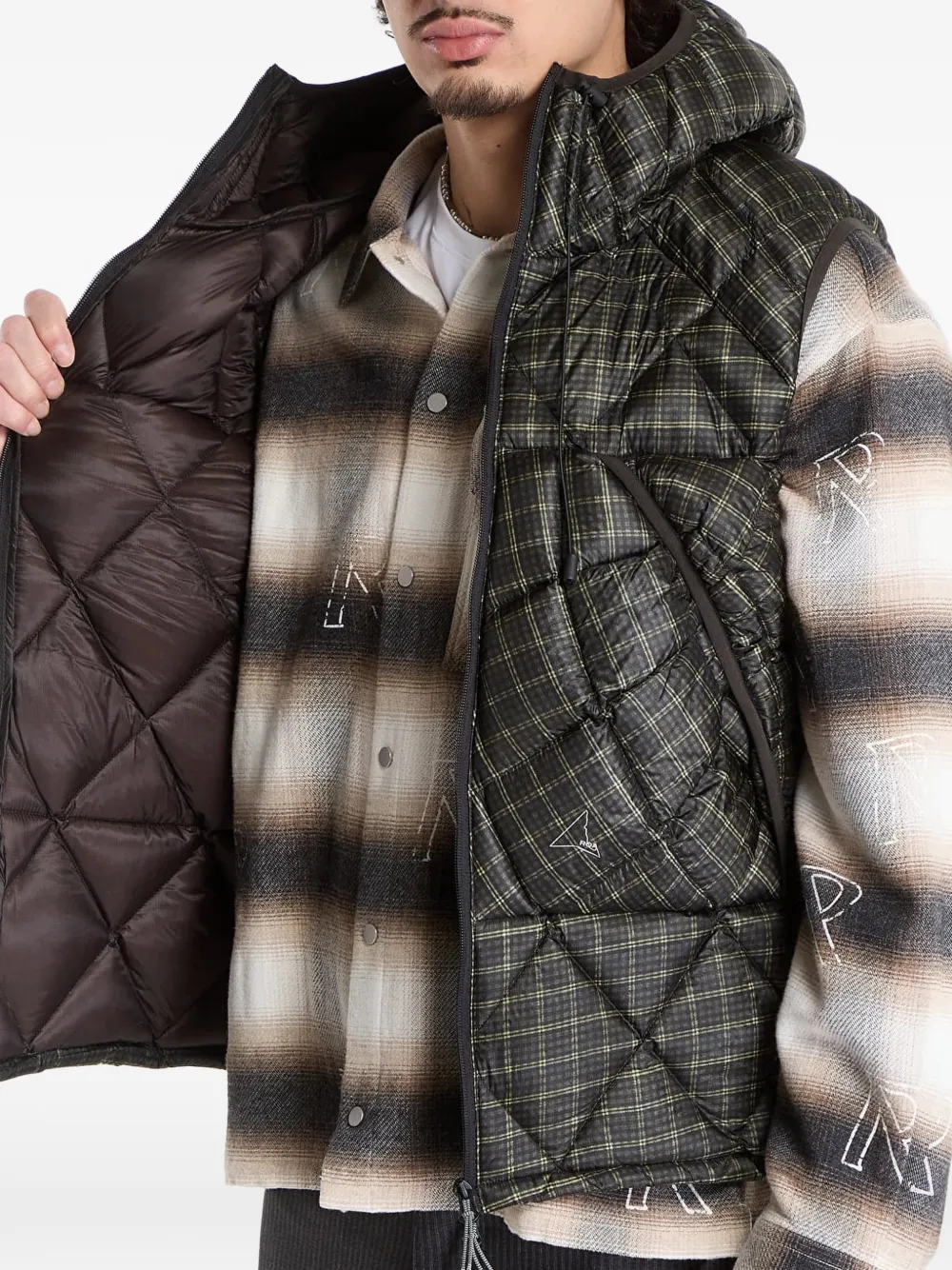  Roa Hooded Down Gilet - Grey 