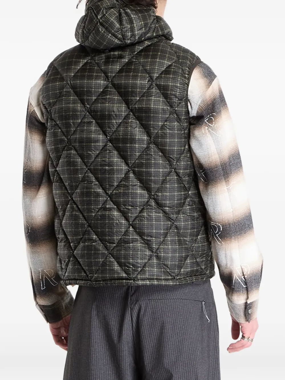 ROA Bodywarmer met capuchon Grijs