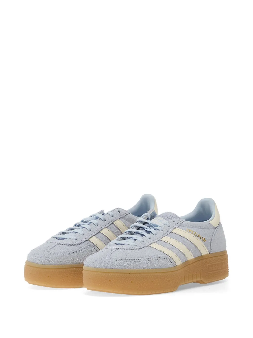 adidas Spezial Bold sneakers met drie strepen en plateauzool Blauw