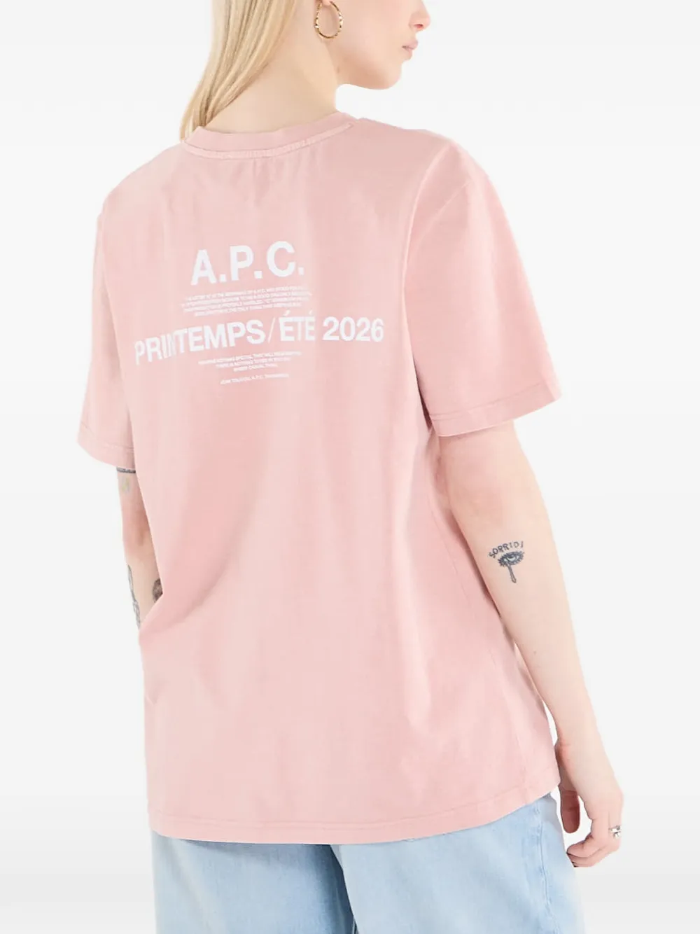  A.p.c. Printed T-shirt - Pink 