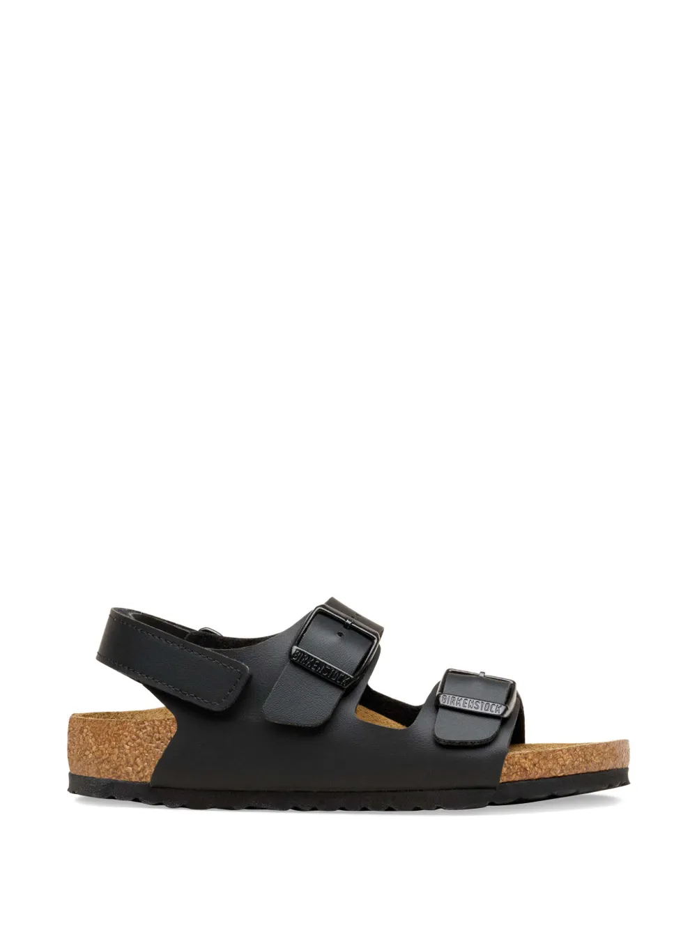 Birkenstock Kids Milano AS buckle-strap slingback sandals Zwart