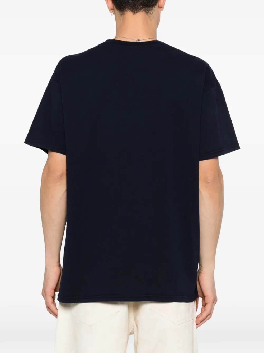 Willy Chavarria T-shirt met grafische print Blauw