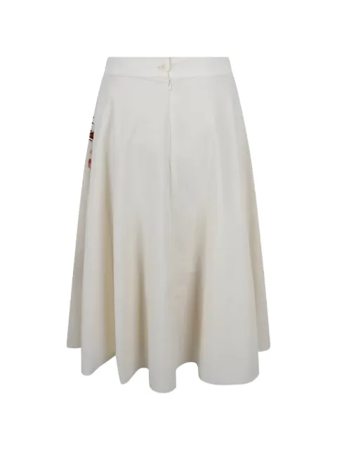 mii Corfu embroidered A-line skirt