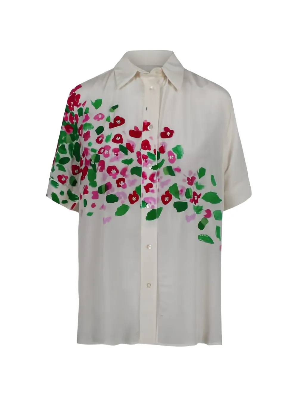 Mii Karine Floral Shirt In White