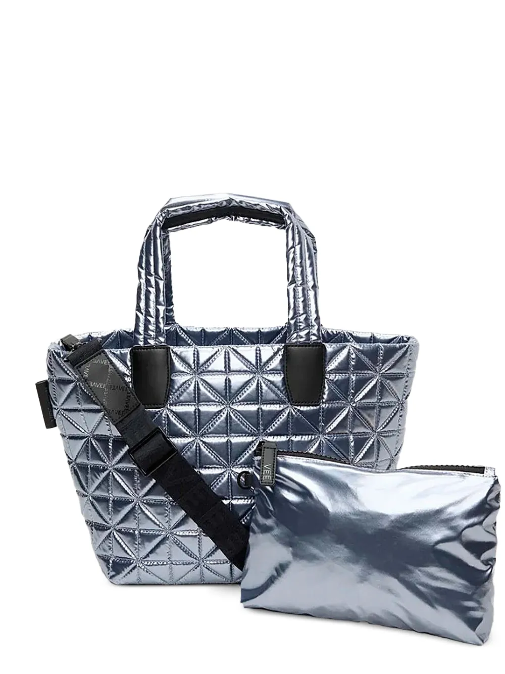 VeeCollective quilted metallic backpack - Blu