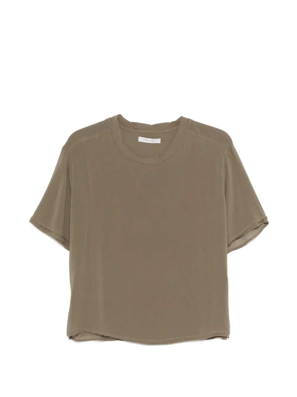Kristensen Du Nord raw-edge T-shirt - Verde