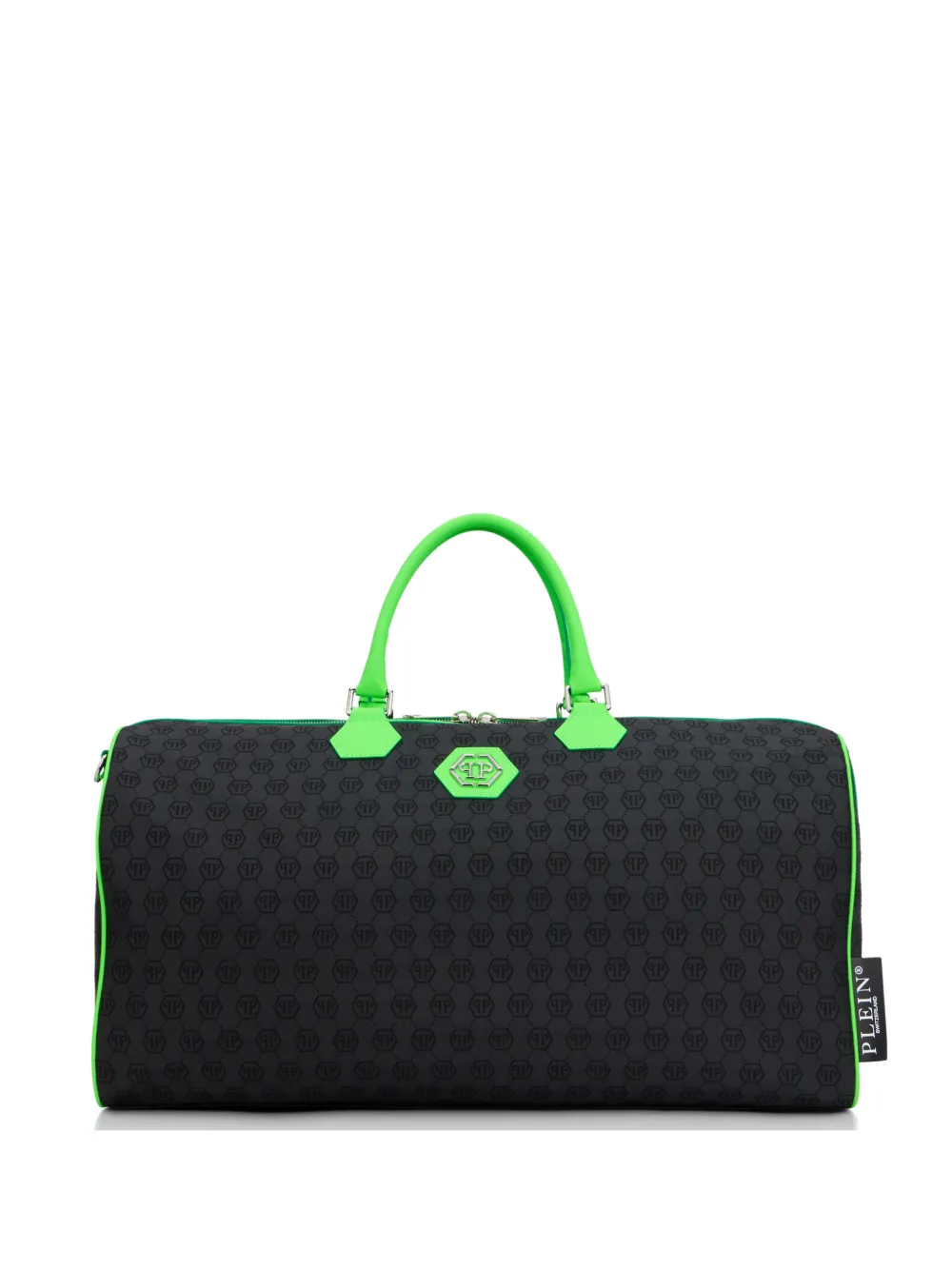 Philipp Plein Weekend jacquard monogram holdall bag - Nero