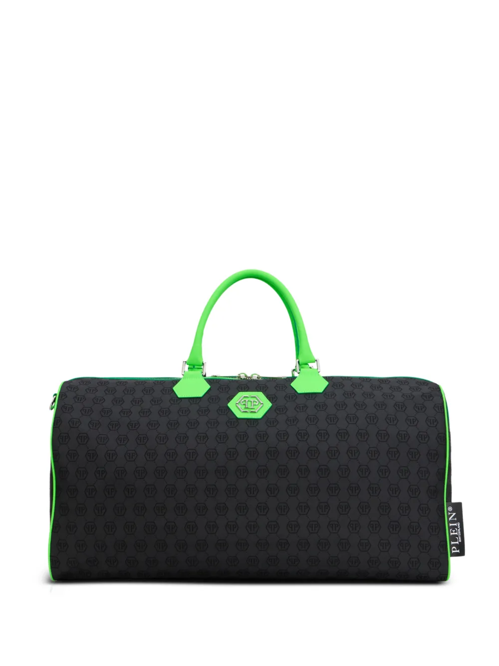 Philipp Plein Weekend jacquard monogram holdall bag - Nero