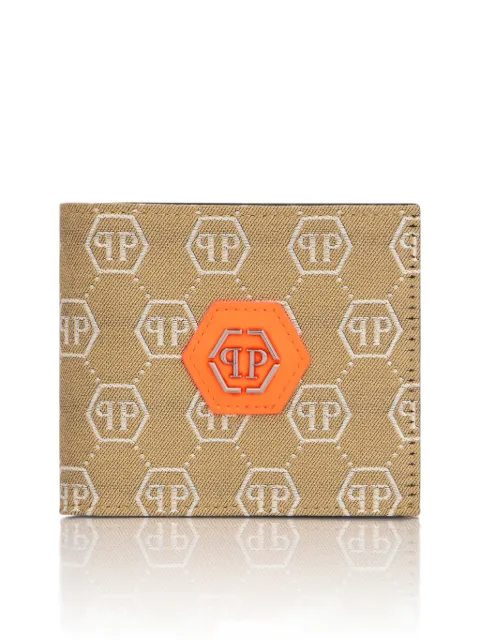 Philipp Plein monogram jacquard wallet