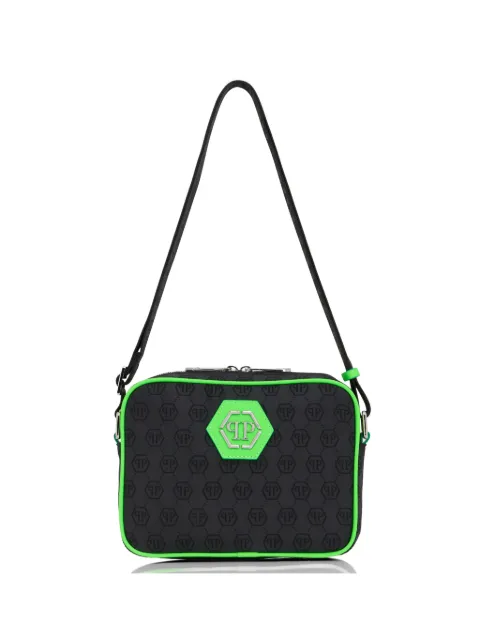 Philipp Plein jacquard monogram messenger bag