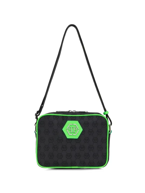 Philipp Plein jacquard monogram messenger bag