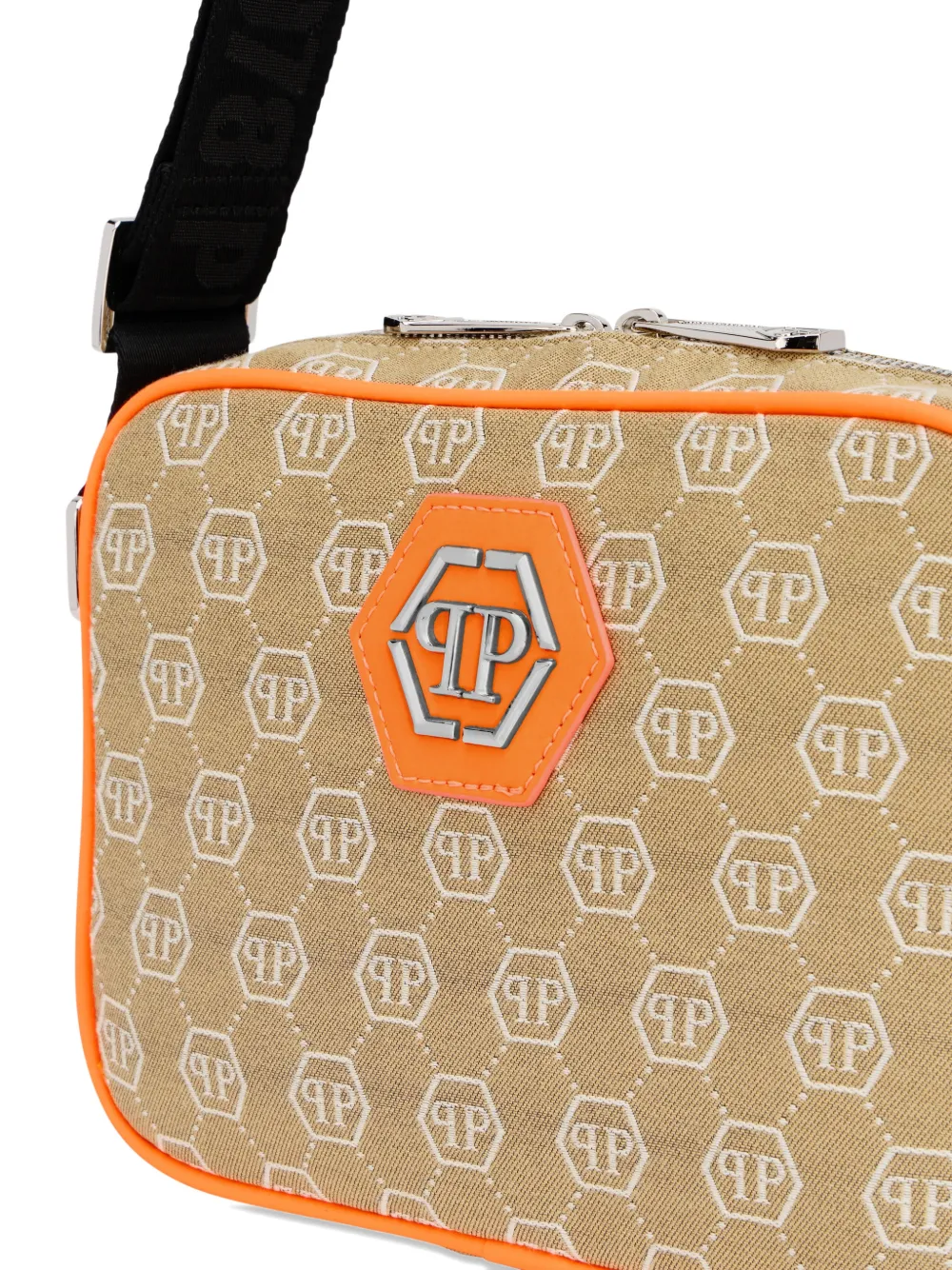 Philipp Plein Heuptas met monogram jacquard Beige