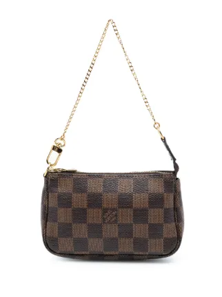 Louis Vuitton Pre-Owned 2021 ダミエ エベヌ ミニ ポシェット アクセ