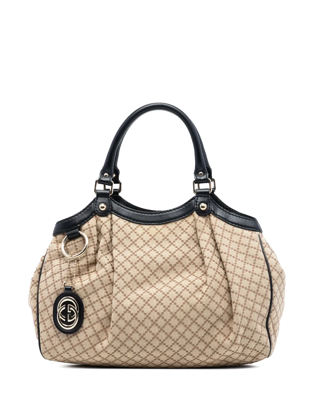 Gucci Pre-Owned 2016-2025 Medium Diamante Canvas Sukey tote bag - Marrone