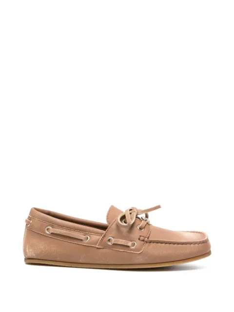 Gucci interlocking G-detail boat shoes
