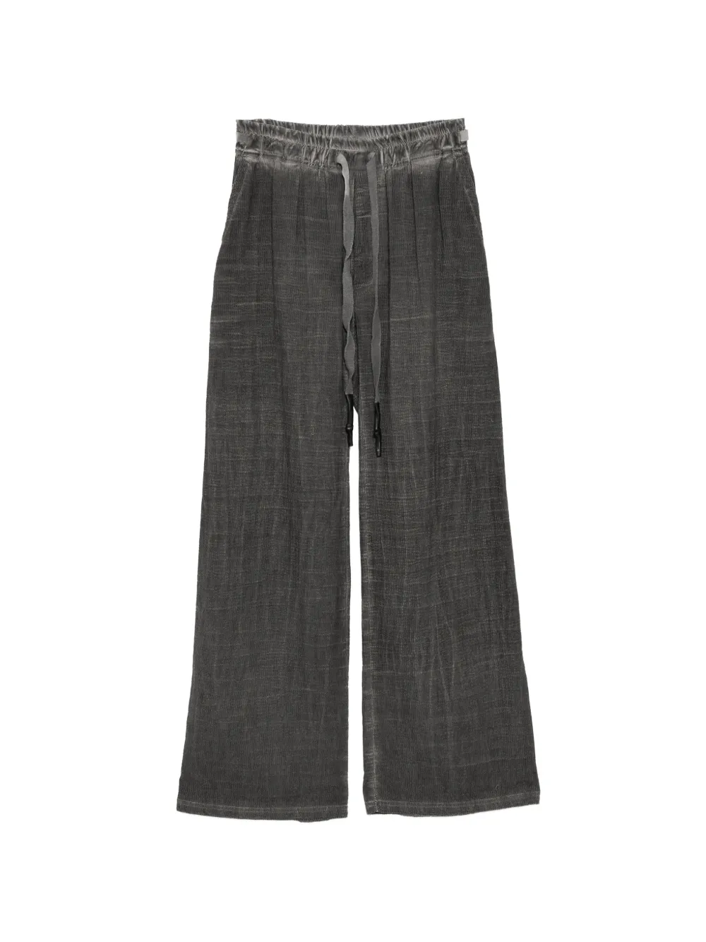 69 BY ISAAC SELLAM cotton textured trousers - Grigio