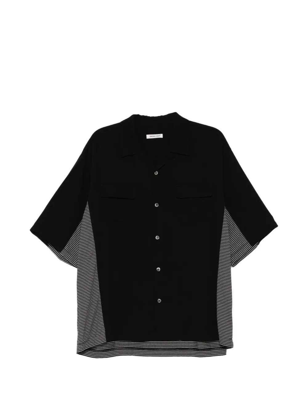 Undercover striped-panel shirt - Nero