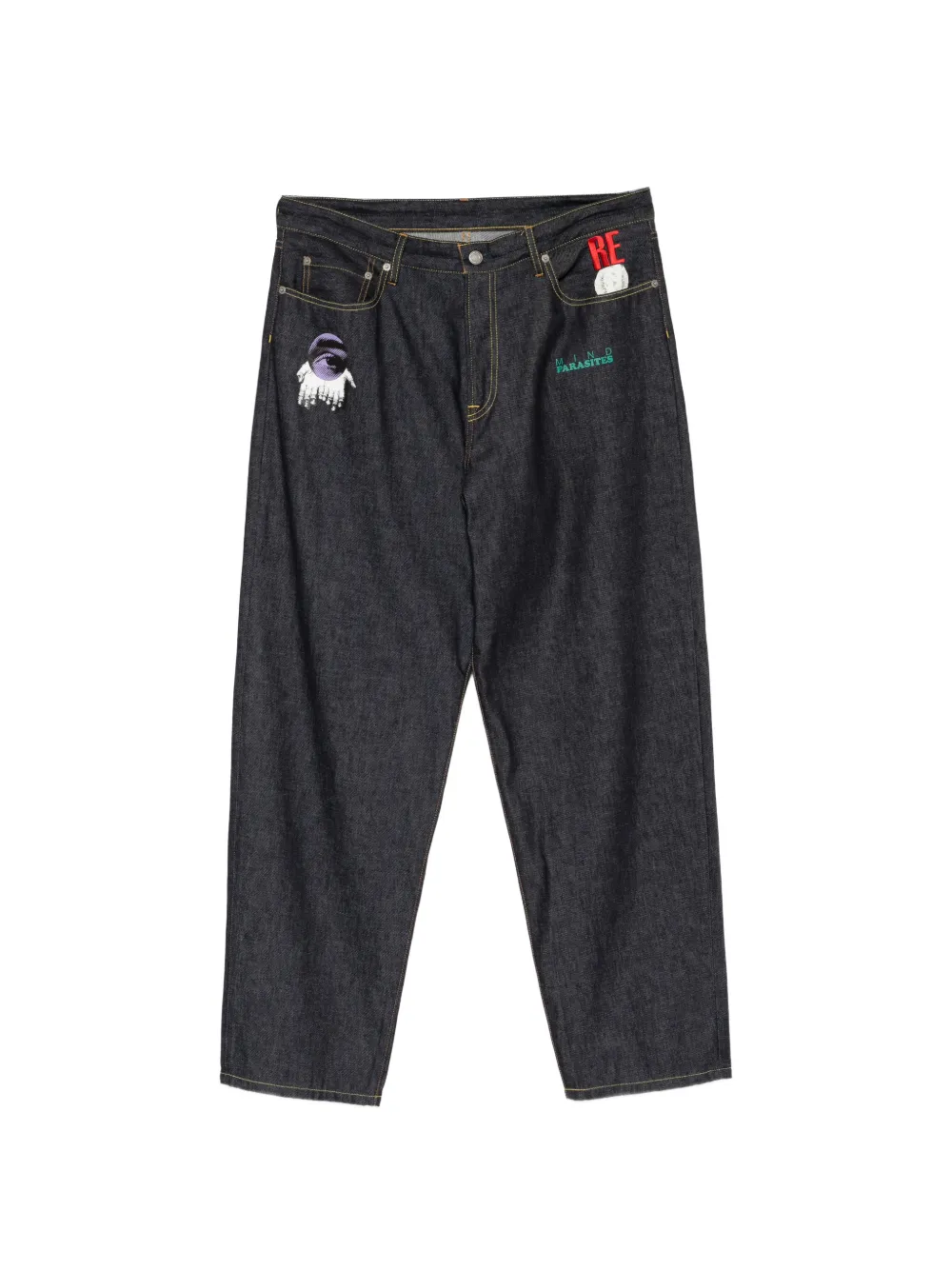 Undercover printed jeans - Blau