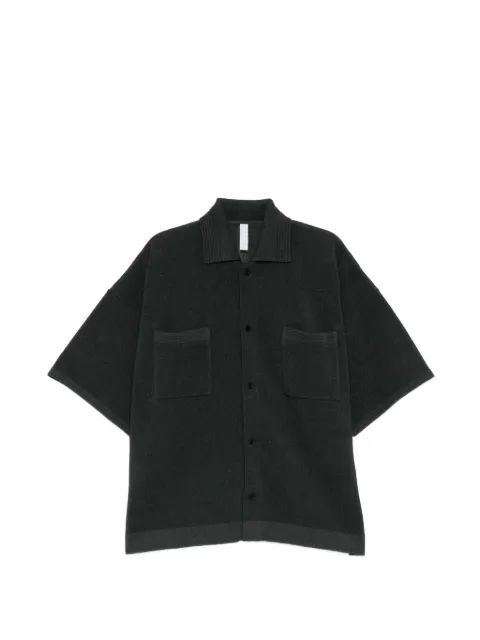 CFCL ribbed-knit chest-pocket shirt