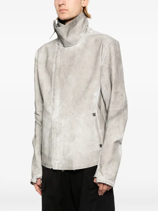 Isaac Sellam Experience Imparable Tamlud Leather Jacket | Grey