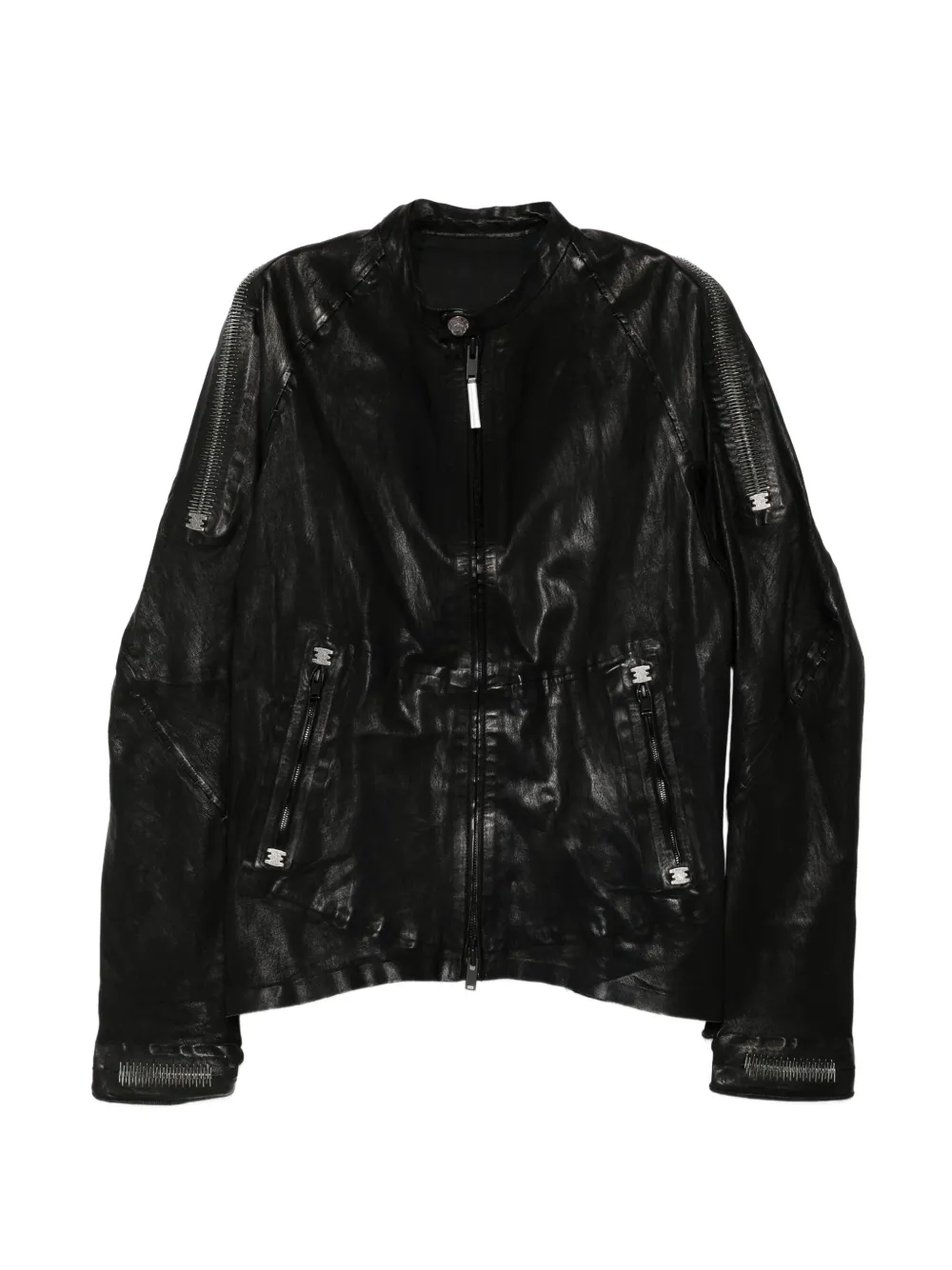 Isaac Sellam Experience Azymute Neo leather jacket - Nero