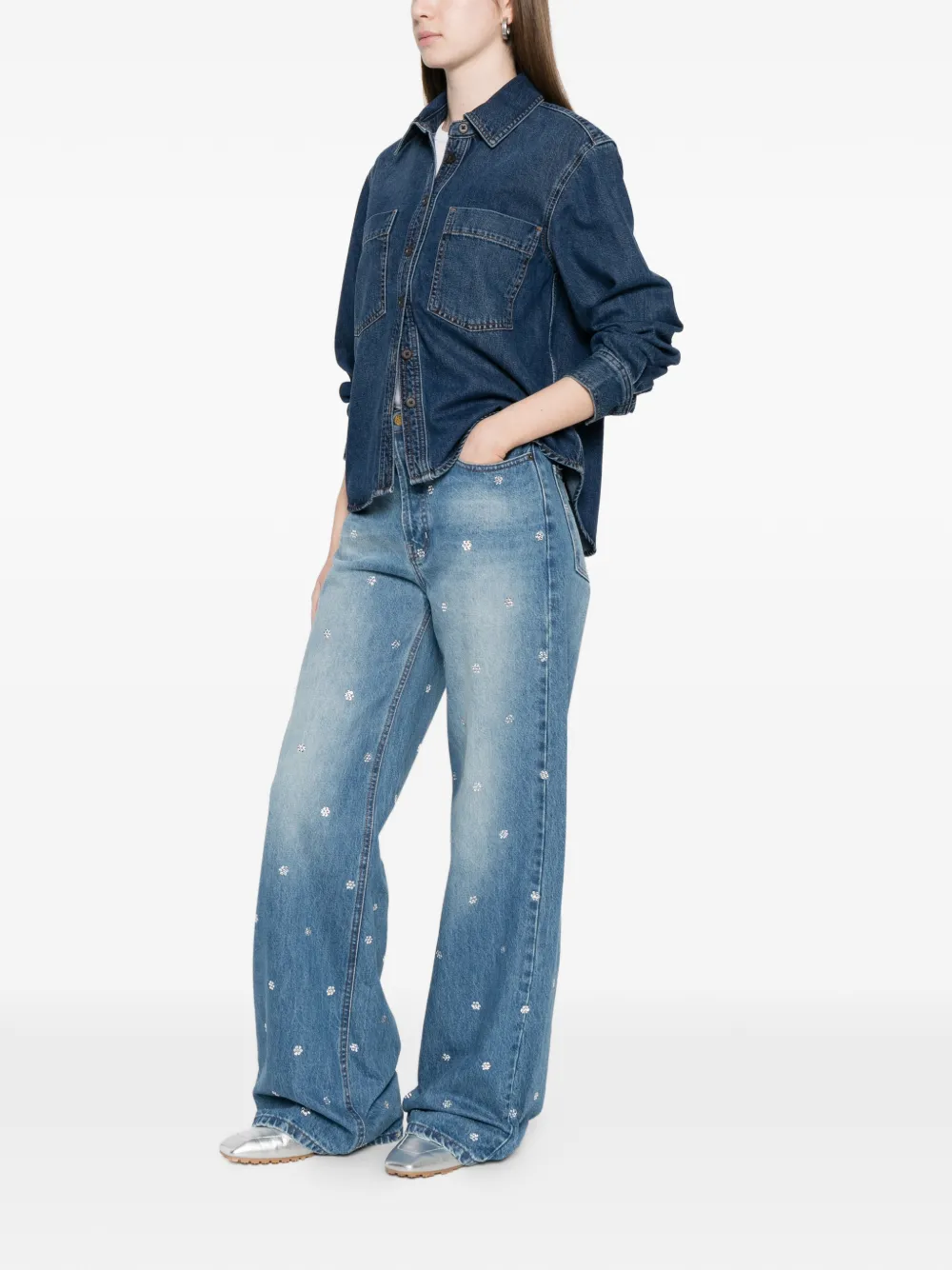  Lois Jeans Skater Loose Jeans - Blue 