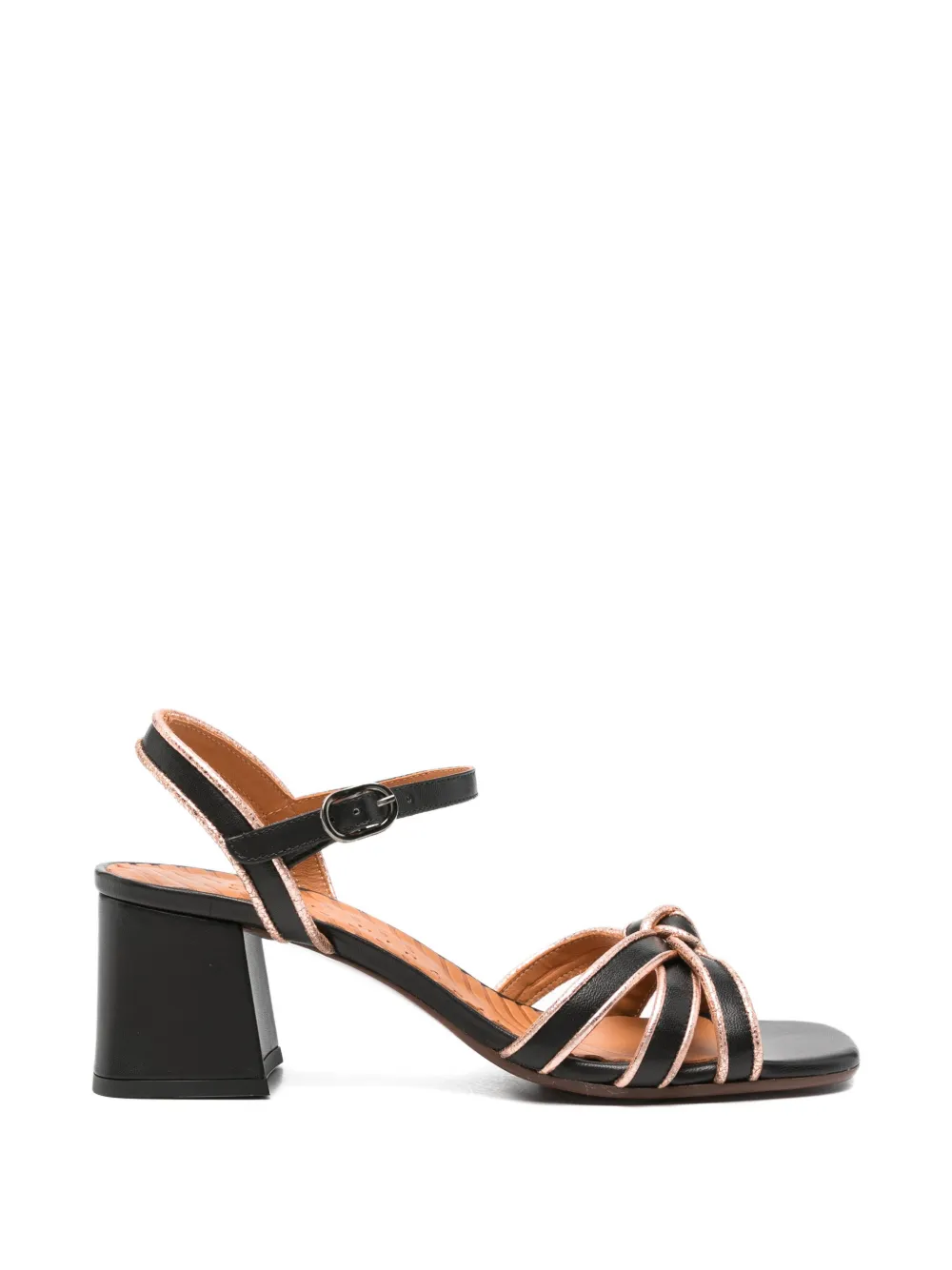 Chie Mihara knotted strap sandals Zwart