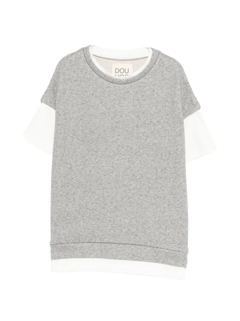 Douuod Kids layered T-shirt - Grigio