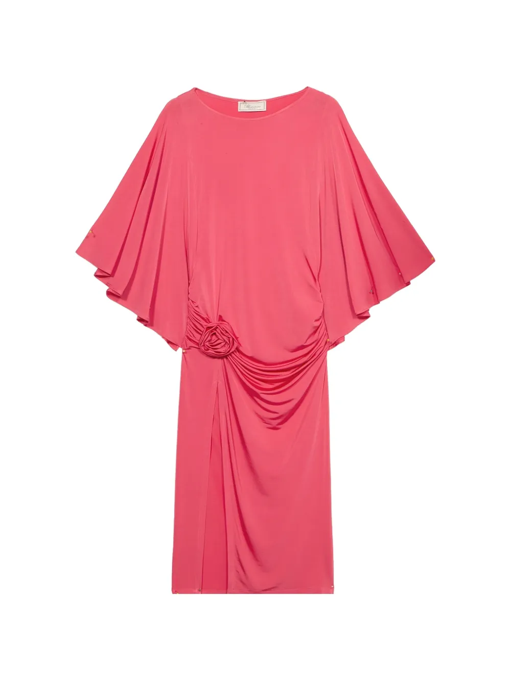 Blumarine Midikleid mit Blumenapplikation - Rosa