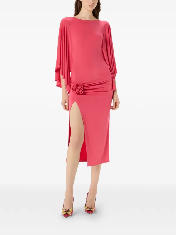 blumarine pink dress BLUMARINE Rose Mini Dress