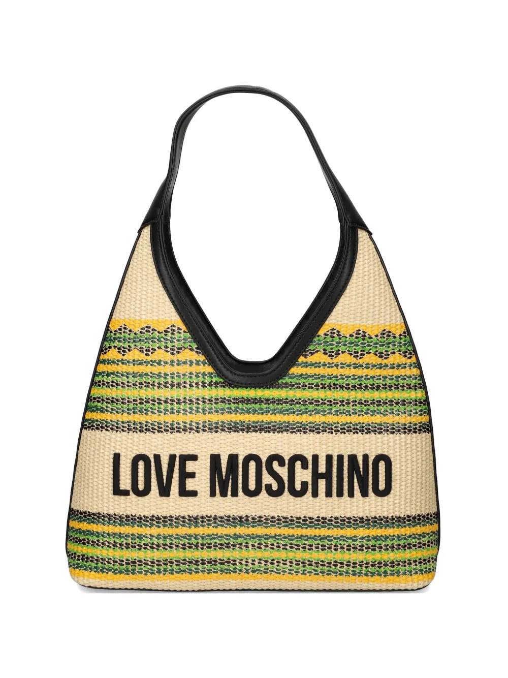 Love Moschino striped shoulder bag - Toni neutri