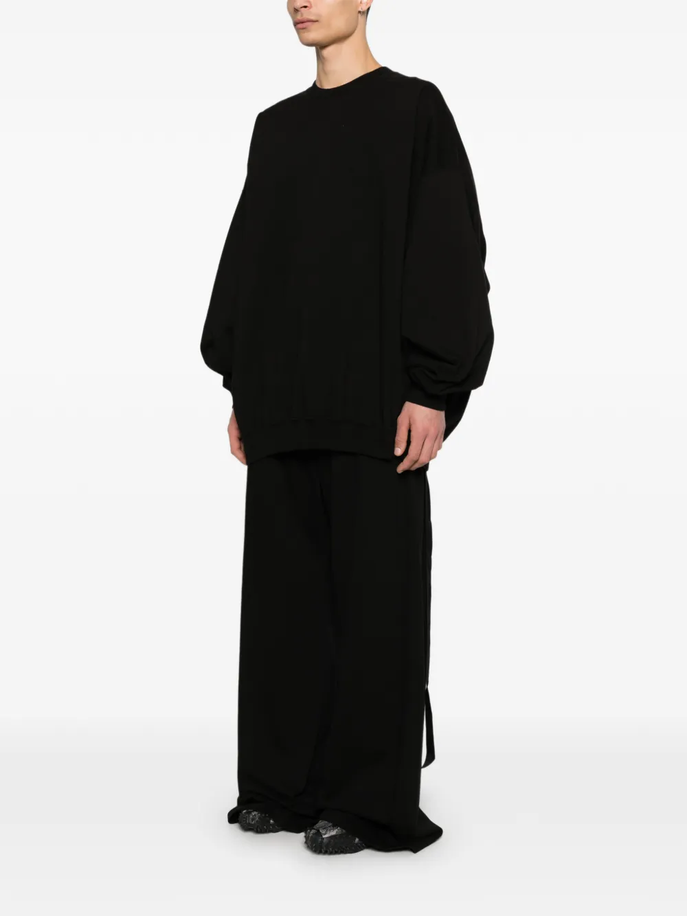 Rick Owens DRKSHDW Hun sweater met gestrikt detail Zwart
