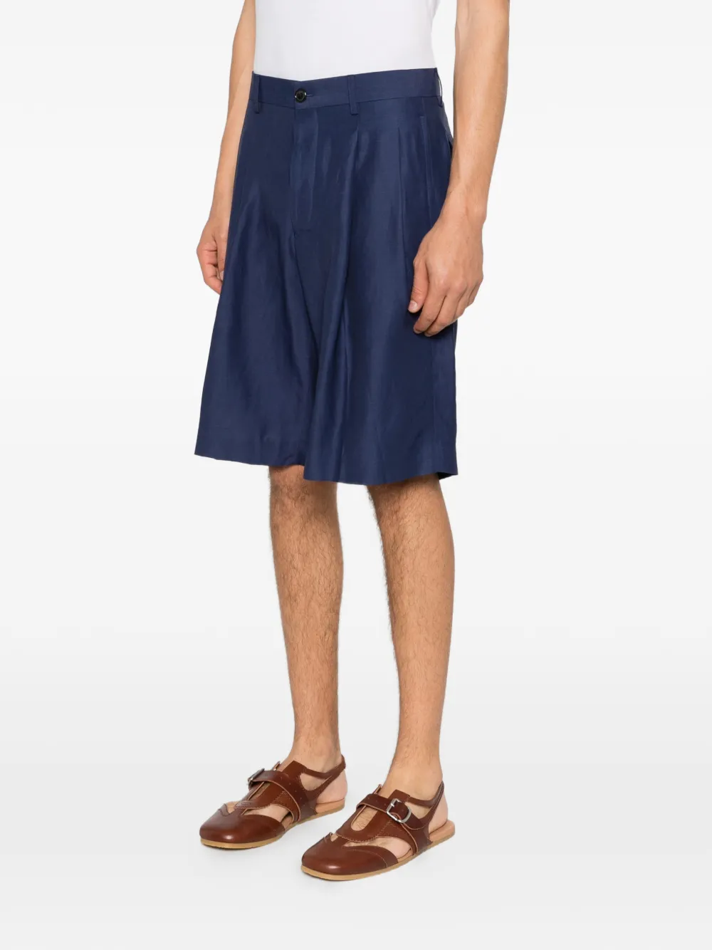  Laneus Pleated Shorts - Blue 