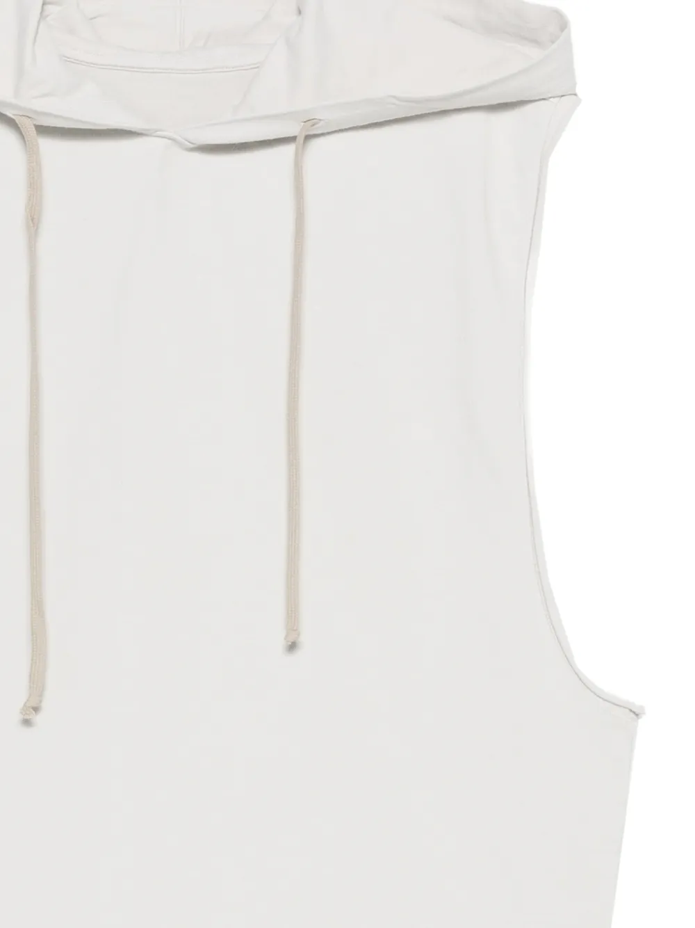 Rick Owens DRKSHDW Mouwloze hoodie Wit