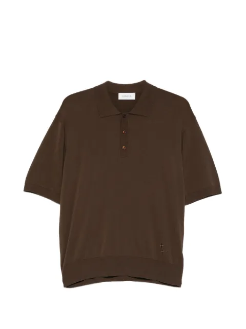 Laneus distressed polo shirt
