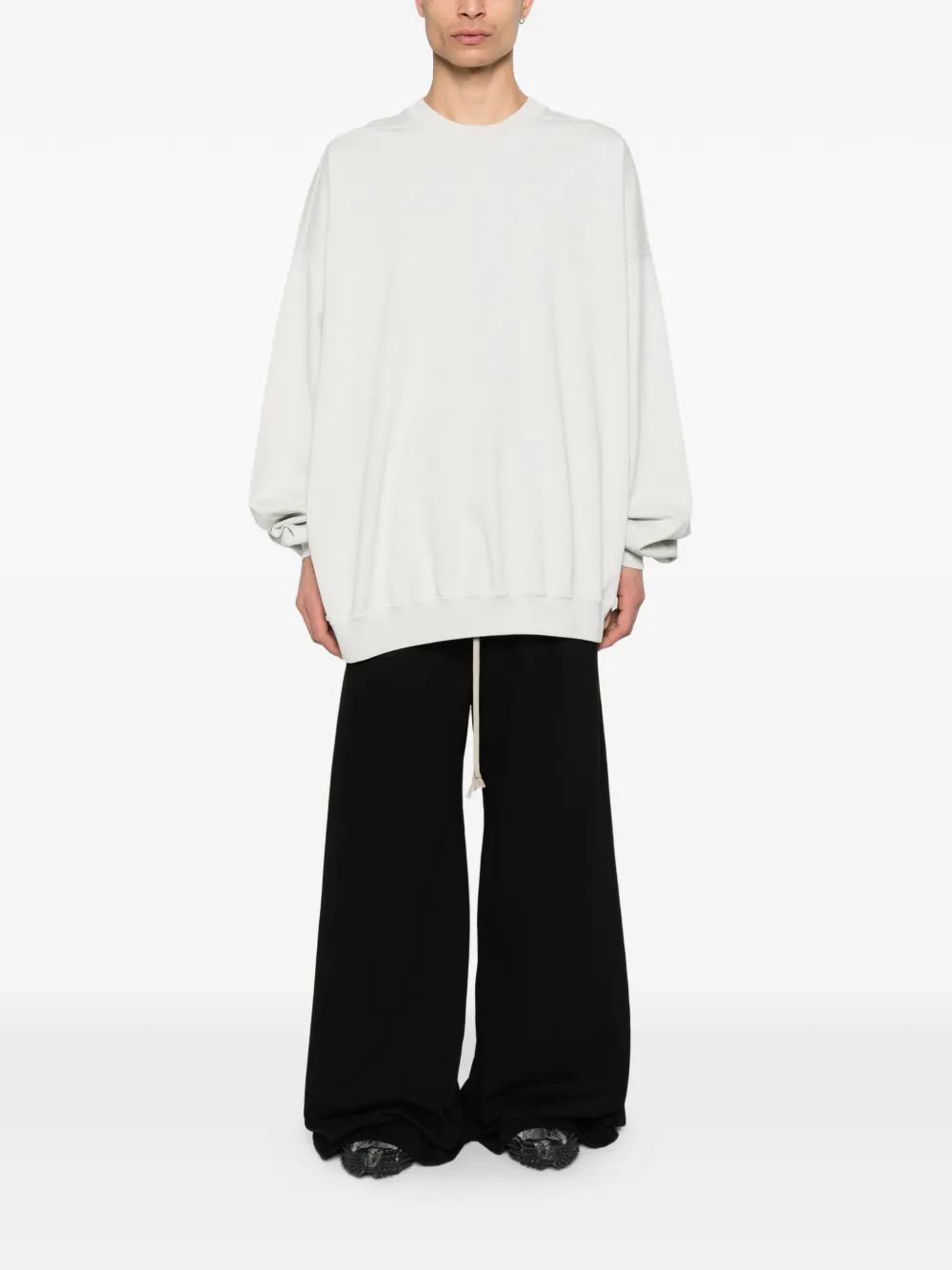 Rick Owens DRKSHDW Hun sweater met gestrikt detail Beige