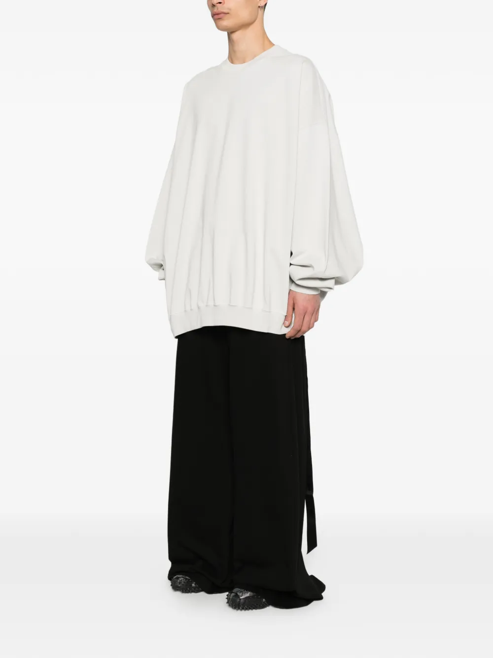 Rick Owens DRKSHDW Hun sweater met gestrikt detail Beige