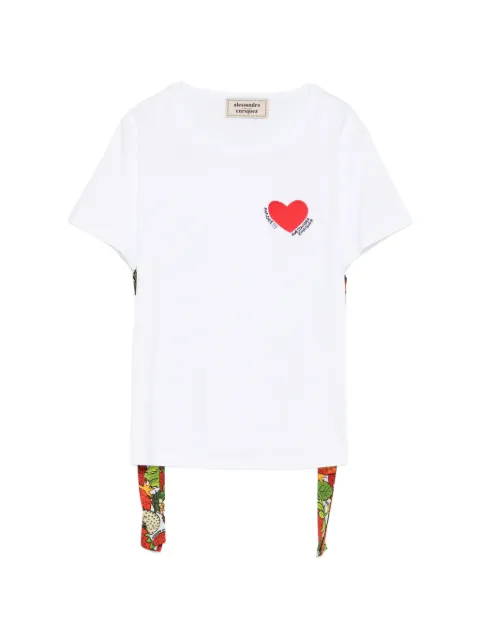 alessandro enriquez logo-embroidered T-shirt