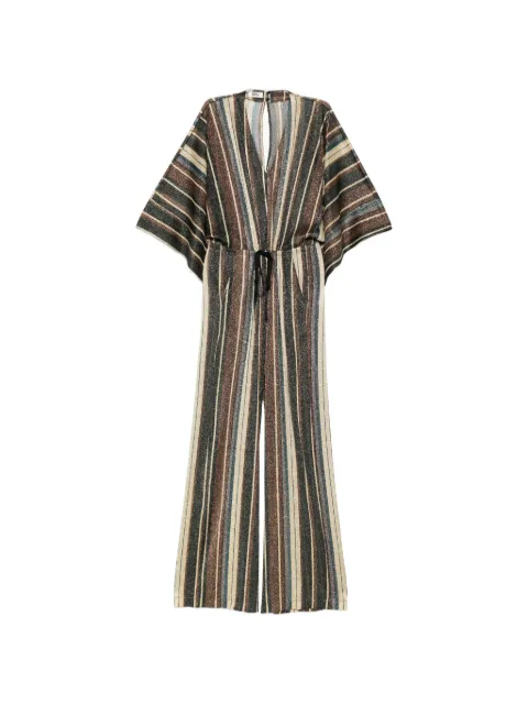 Siyu striped tie-fastening jumpsuit