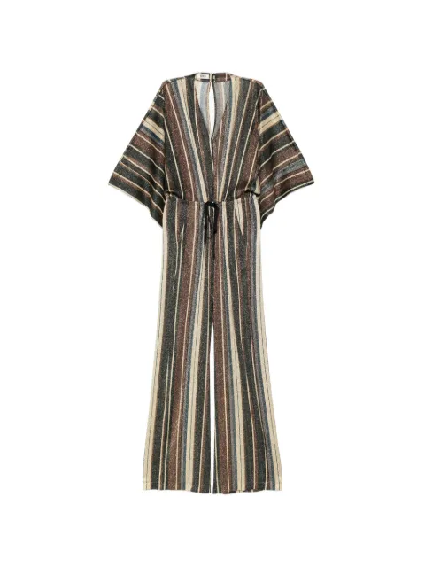Siyu striped tie-fastening jumpsuit