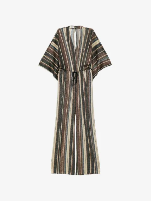 Siyu jumpsuit con motivo de rayas y moño